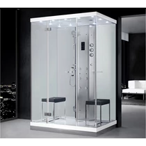 Relax 140 cm sarok gőzkabin Fehér 1400 x 1000 x 2190 mm