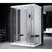 Relax 140 cm sarok gőzkabin Fehér 1400 x 1000 x 2190 mm