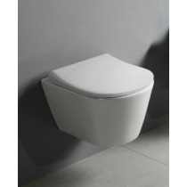 Sapho AVVA RIMLESS fali WC beépített bidézuhannyal, 35,5x53cm, WC-ülőke nélkül