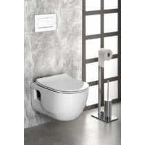 Sapho BRILLA RIMLESS fali WC beépített bidézuhannyal, 36,5x53cm, WC-ülőke nélkül