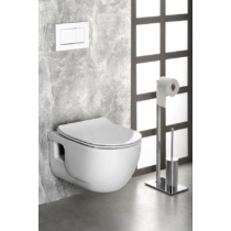 Sapho BRILLA RIMLESS, fali WC, 36,5x53cm, WC-ülőke nélkül