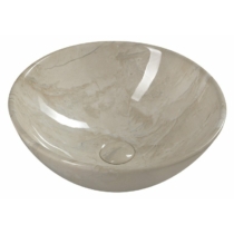 Sapho DALMA kerámiamosdó, 42x42x16,5cm, bézs márvány
