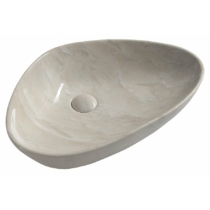 Sapho DALMA kerámiamosdó, 58,5x39x14cm, bézs márvány