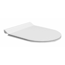 GSI NORM SLIM soft close WC-ülőke, duroplast, fehér/króm