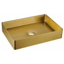 Sapho AURUM mosdó klik-klak lefolyóval, 50x35,2cm, arany