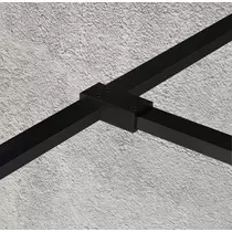 GELCO VARIO Walk-In merevítőhöz T-alakú összekötő elem, matt fekete