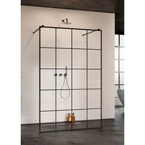 Modo New Black I Factory 120cm  Walk-in fekete zuhanyfal
