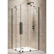Radaway Furo Black KDD 90x90 szögletes fekete zuhanykabin