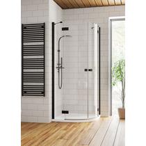 Radaway Essenza New Black PDD 80x80 íves fekete zuhanykabin