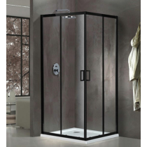 Aqualife EAB-002 90x90 Szögletes fekete zuhanykabin
