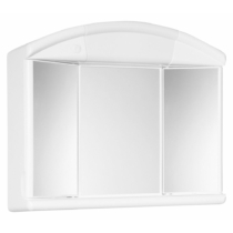 AQUALINE SALVA tükrösszekrény, 59x50x15,5cm, 12W, E14, fehér, műanyag