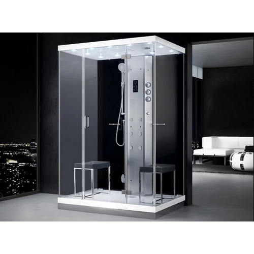 Relax 140 cm sarok gőzkabin Fehér 1400 x 1000 x 2190 mm