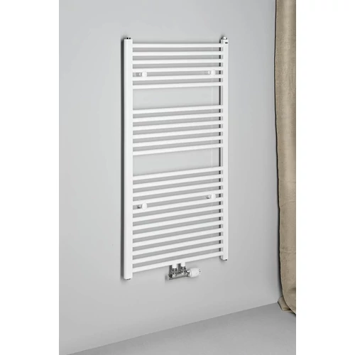 Aqualine Fürdőszobai radiátor, középső bekötéssel, 450x990mm, 415W, fehér