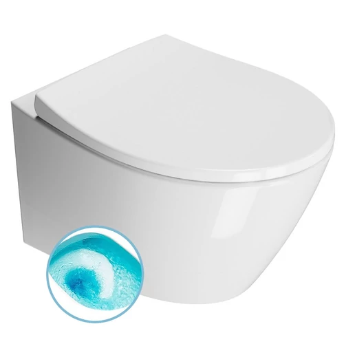 GSI MODO Csendes fali WC, Swirlflush, 37x52cm, ExtraGlaze