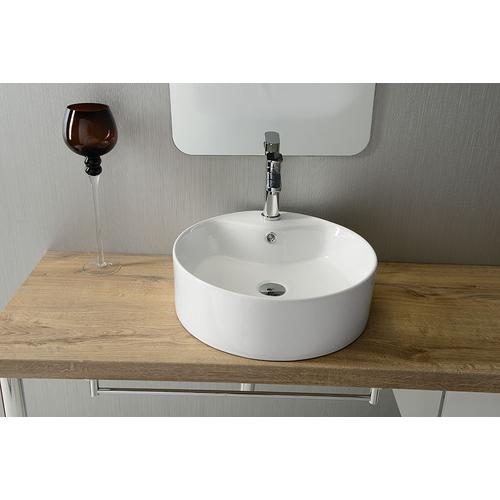 Sapho YAKARTA kerámiamosdó, kerek, leeresztő nélkül, átm:46cm