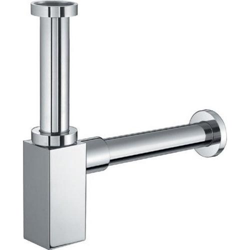 Aqualine mosdó szifon szorító anyával, 1'1/4-32mm, réz/króm