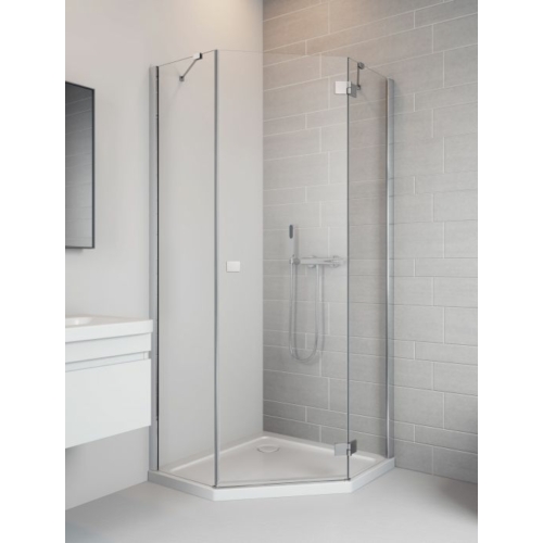 Radaway Essenza New PTJ szimmetrikus 80x80 szögletes zuhanykabin balos 