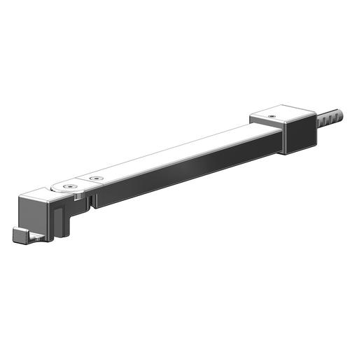 Sanplast Pót kitámasztó, Walk-in, szögben állítható, 120cm, fényes ezüst  661-A0050-38