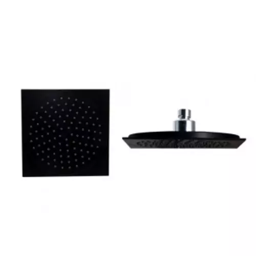 Sanotechnik Esőztető fejzuhany AB100 zuhanyszetthez, szögletes, fekete