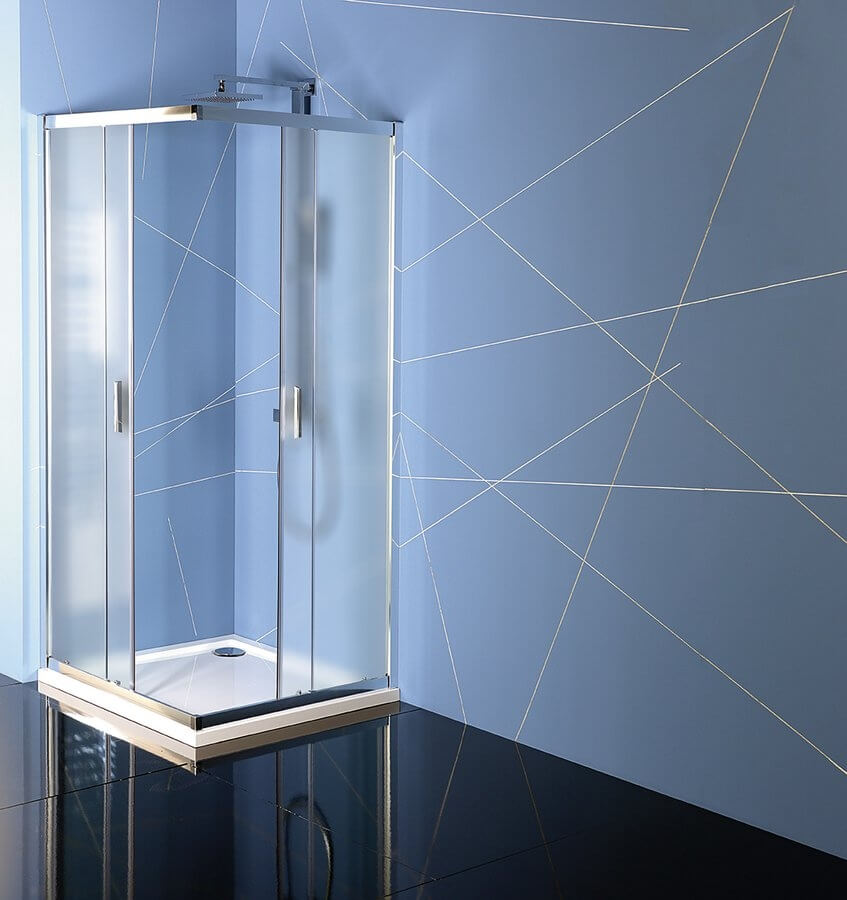 Sapho Polysan Easy Line szögletes zuhanykabin, 900x900mm, BRICK üveg (6mm) 190cm magas