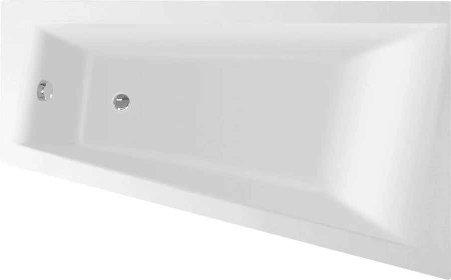 Aqualine Metuje kád, láb nélkül, jobbos, 160x100x42cm, akril