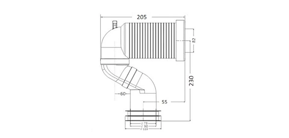 Wellis S bekötőcső WC-hez