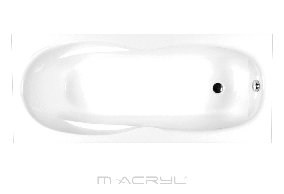 M-Acryl Klara egyenes akril kád 180x80 cm