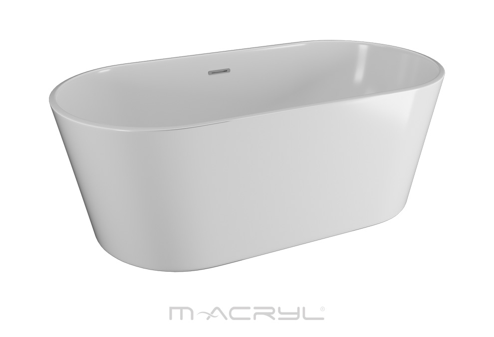 M-Acryl Victory szabadon álló akril kád fehér előlappal 160x80 cm