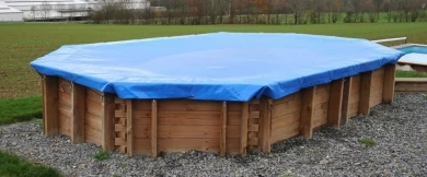 Pontaqua Timber famendence védőtakaró ponyva ovális 6,05 x 4,05 m
