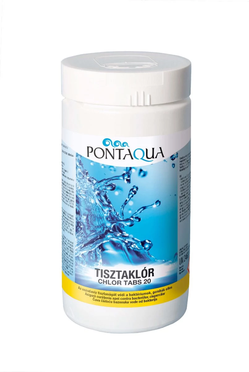 Pontaqua Tisztaklór lassan oldódó 20 g-os klórtabletta 1 kg