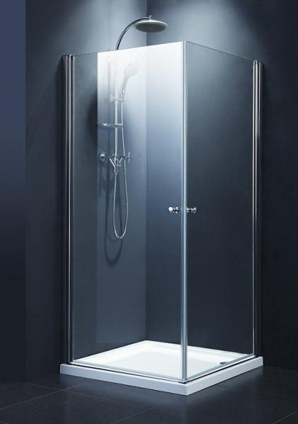 Sanotechnik Elegance sarokkabin 2 lengőajtóval (6 mm) 195 cm magas