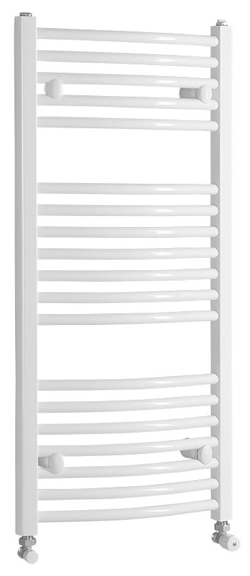 Aqualine Fürdőszobai radiátor, íves, 450x986mm, 432W, fehér