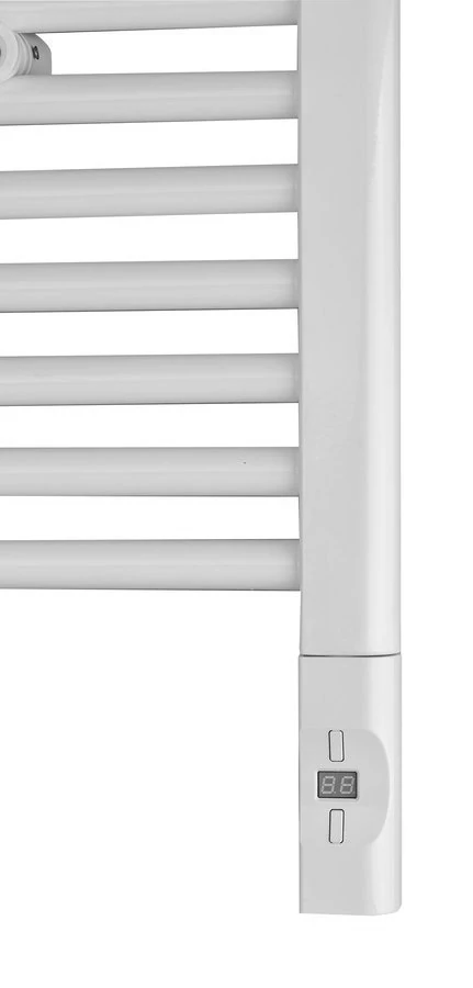 ENIX Elektromos termosztátos fűtőpatron radiátorhoz, távirányítóval, 600W, D forma, fehér