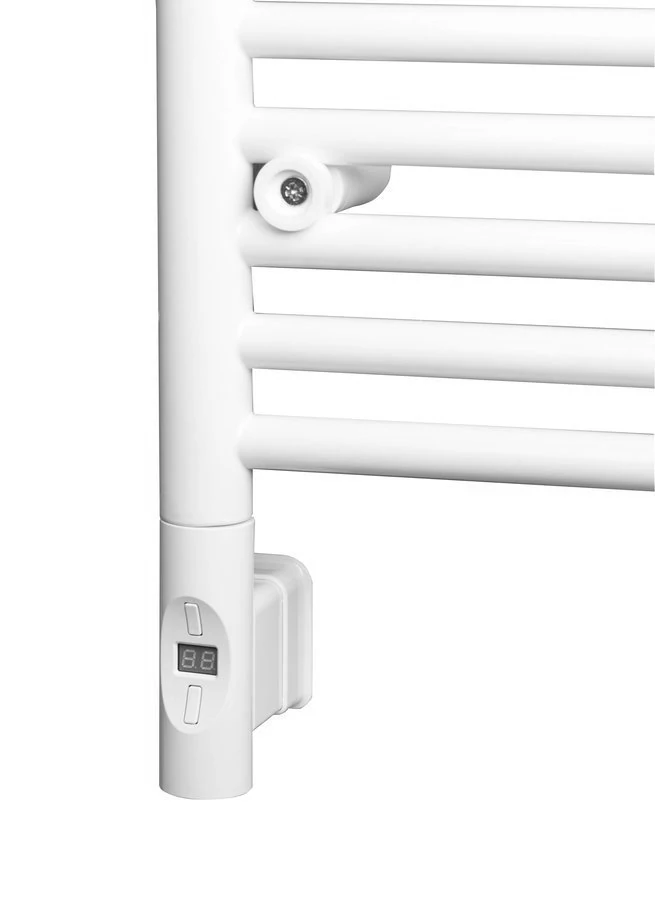 ENIX Elektromos termosztátos fűtőpatron radiátorhoz, távirányítóval, 900W, kerek, fehér