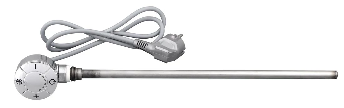 Aqualine Elektromos fűtőpatron termosztáttal, 400W, króm