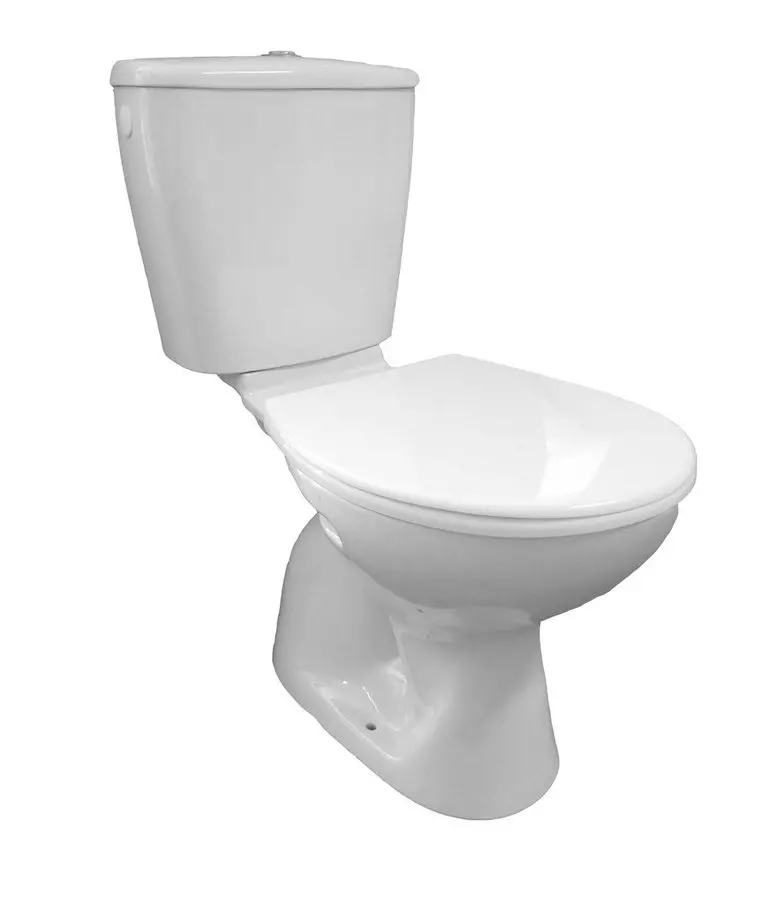 Aqualine MIGUEL monoblokkos WC, alsó kifolyású, króm duál gombos öblítőmechanika, WC-ülőke nélkül