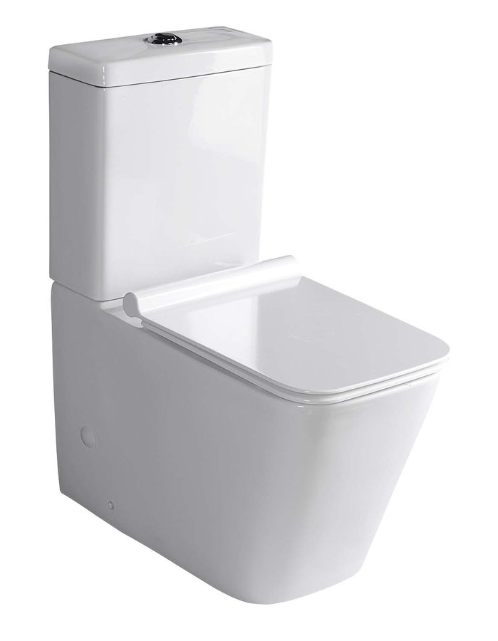 Porto kombi WC tartállyal, Soft Close ülőkével,  38x64cm, duálgombos öblítőmechanikával