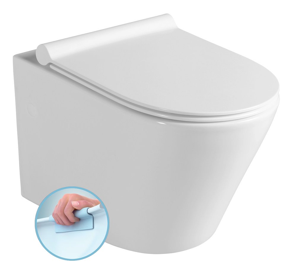 Sapho PACO fali WC, Soft-Close Slim ülőke, 36x52,5cm