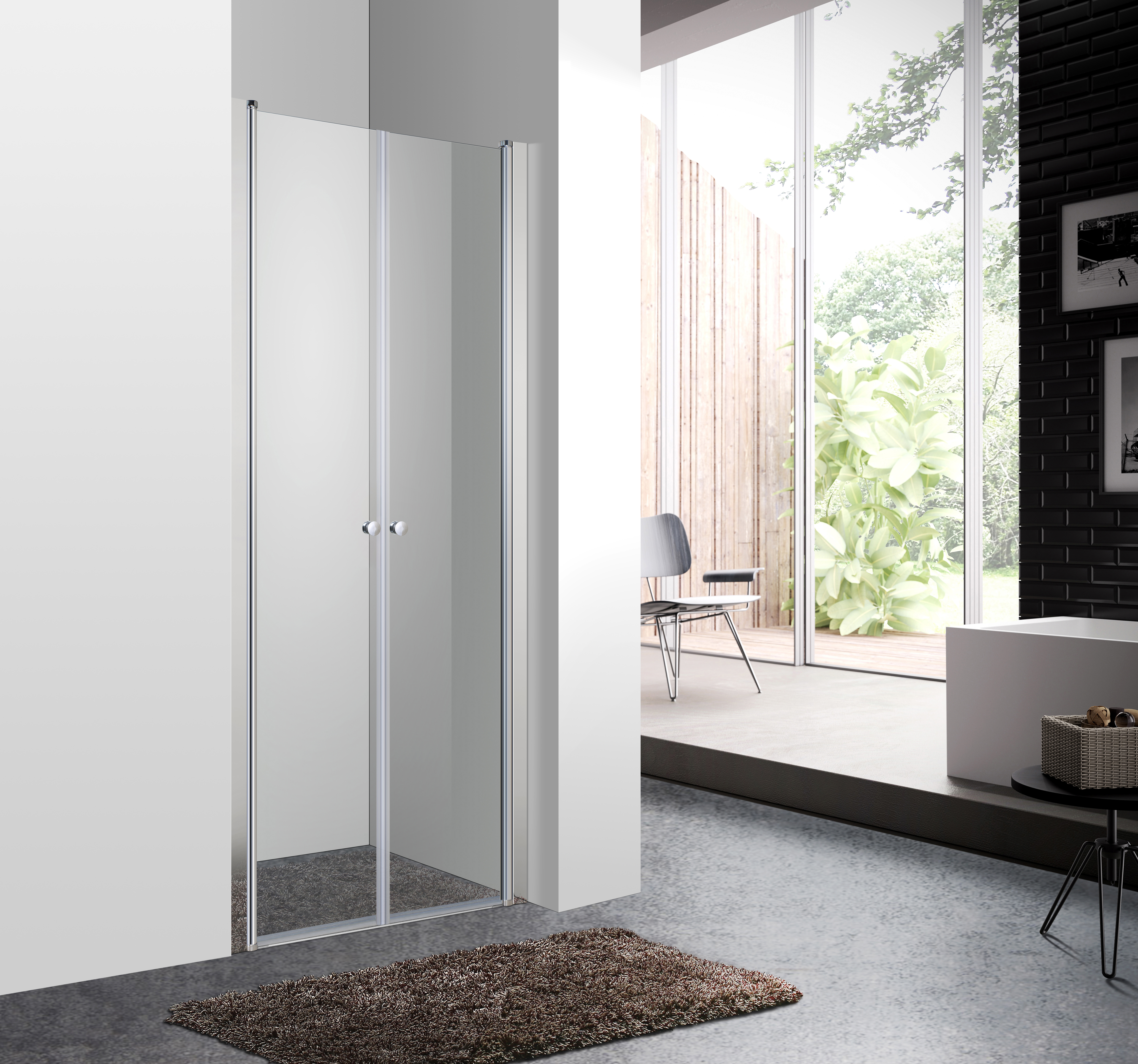 Aqualife HX-109T 2 ajtós 70x190 matt zuhanyajtó