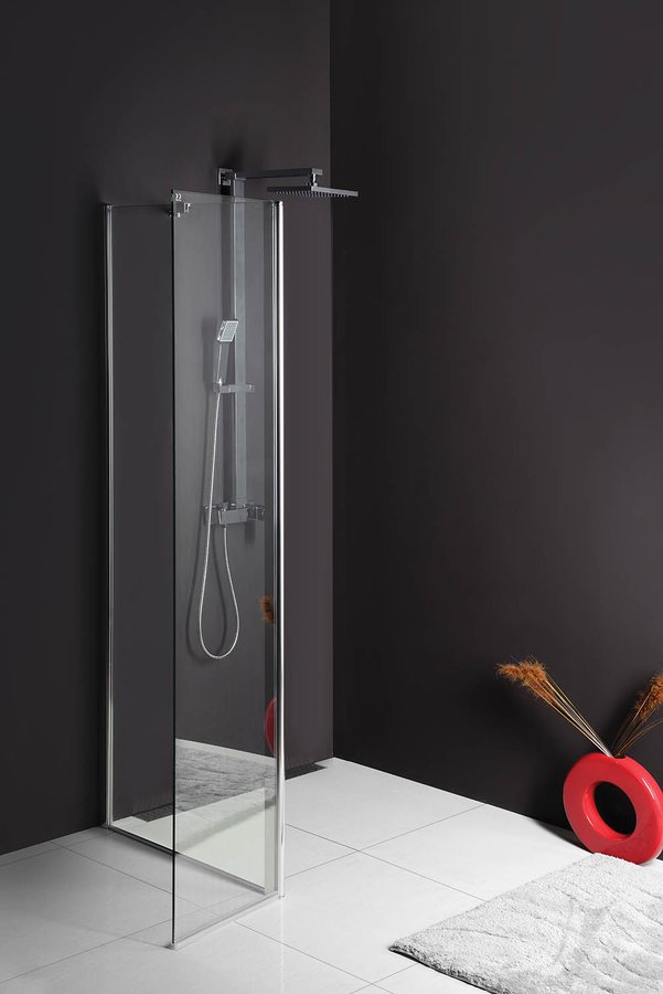 Sapho Polysan Modular Fix zuhanyfal, L típusú, ajtós változat, 2/1-es modul, 70 cm