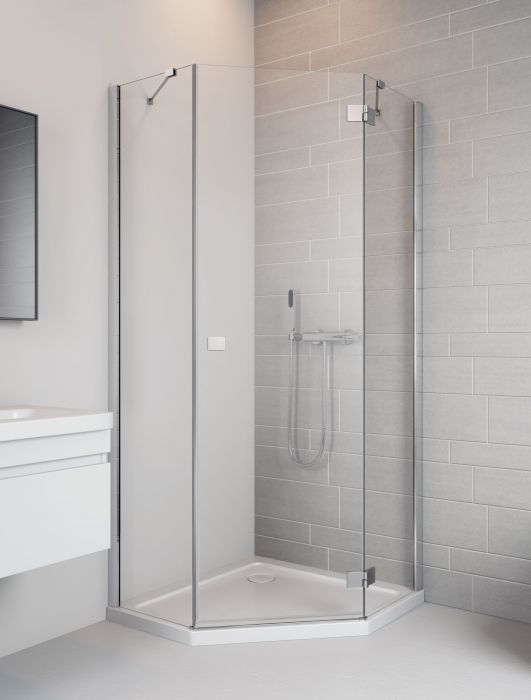 Radaway Essenza New PTJ aszimmetrikus 90x100 szögletes zuhanykabin balos