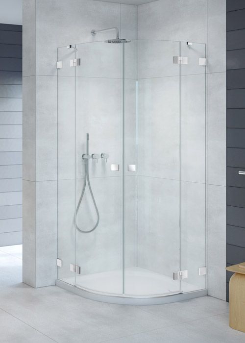 Radaway Essenza Pro PDD Króm 80x80 íves zuhanykabin