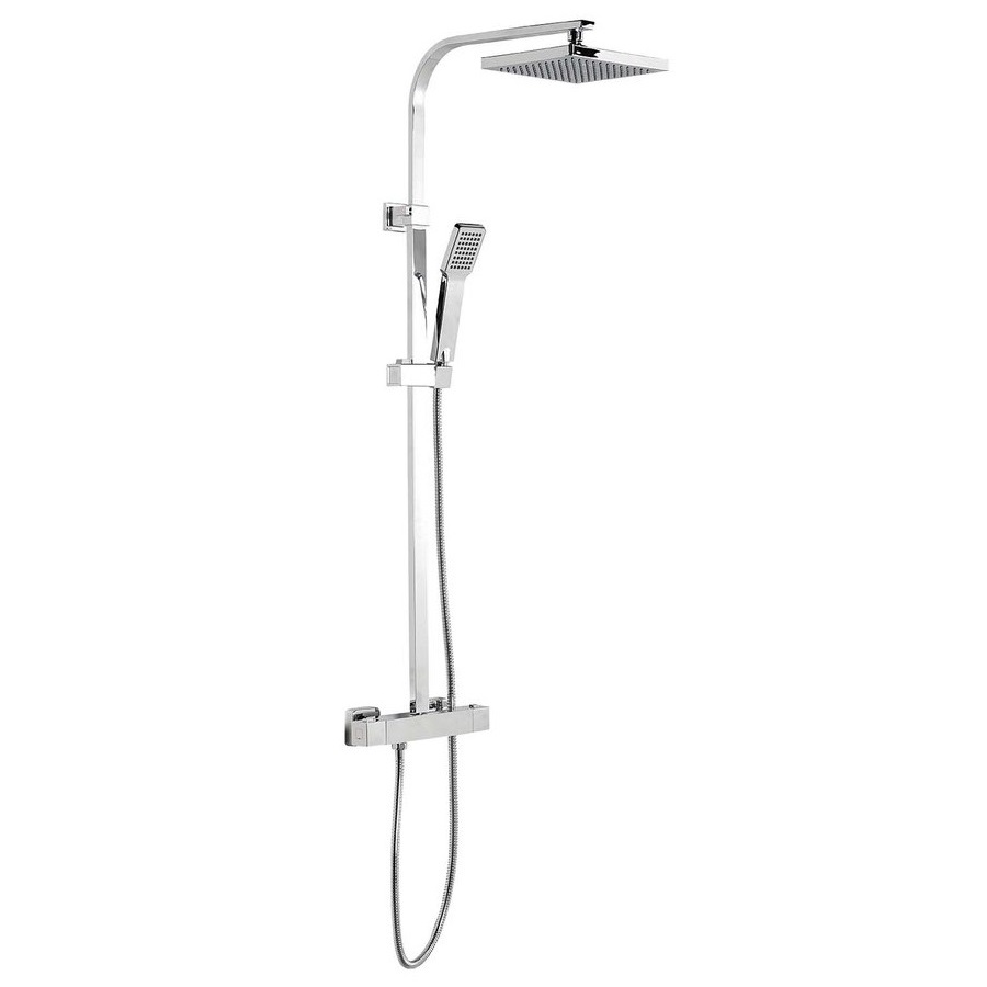 Aqualine Jane teleszkópos zuhanyoszlop, termosztátos csapteleppel, mag.: 930-1240 mm, bekötés: 150 mm, króm