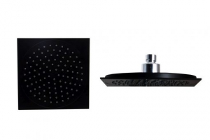 Sanotechnik Esőztető fejzuhany AB100 zuhanyszetthez, szögletes, fekete